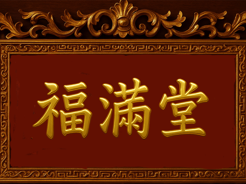 hoành phi phúc mãn đường