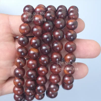 Vòng gỗ sưa đỏ 108 hạt