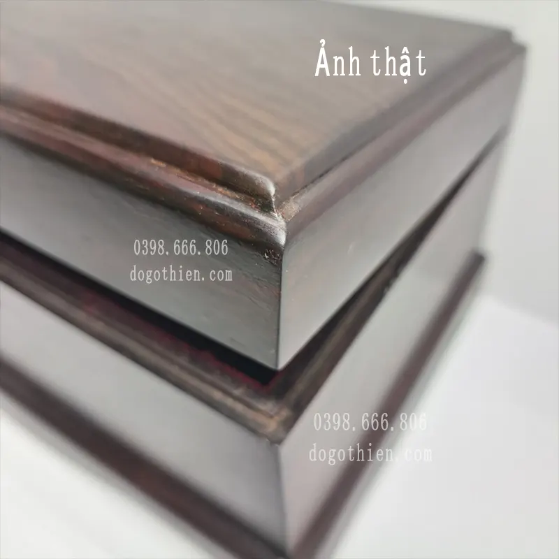 Hộp Đựng Đồ Trang Sức Chân Quỳ Gỗ Trắc Đỏ Đen Cao Cấp Hộp Đựng Đồ Trang Sức