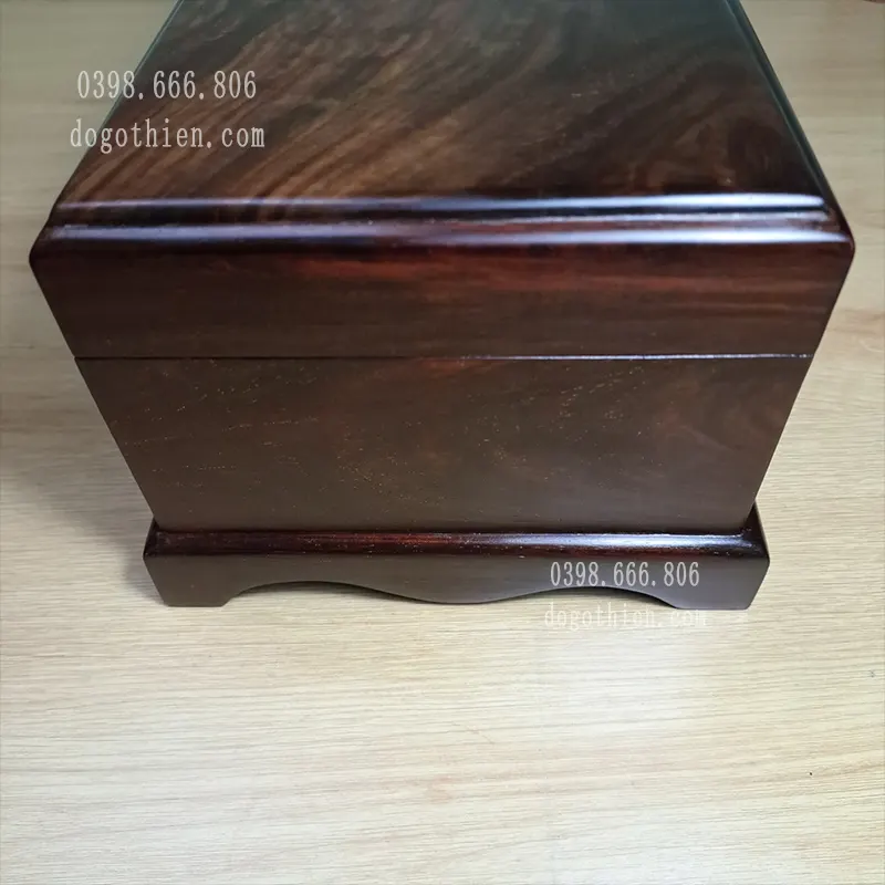 Hộp Đựng Đồ Trang Sức Chân Quỳ Gỗ Trắc Đỏ Đen Cao Cấp Hộp Đựng Đồ Trang Sức