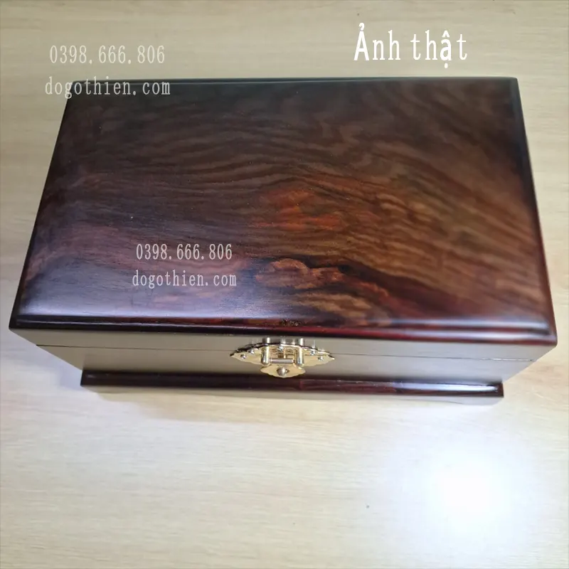 Hộp Đựng Đồ Trang Sức Chân Quỳ Gỗ Trắc Đỏ Đen Cao Cấp Hộp Đựng Đồ Trang Sức